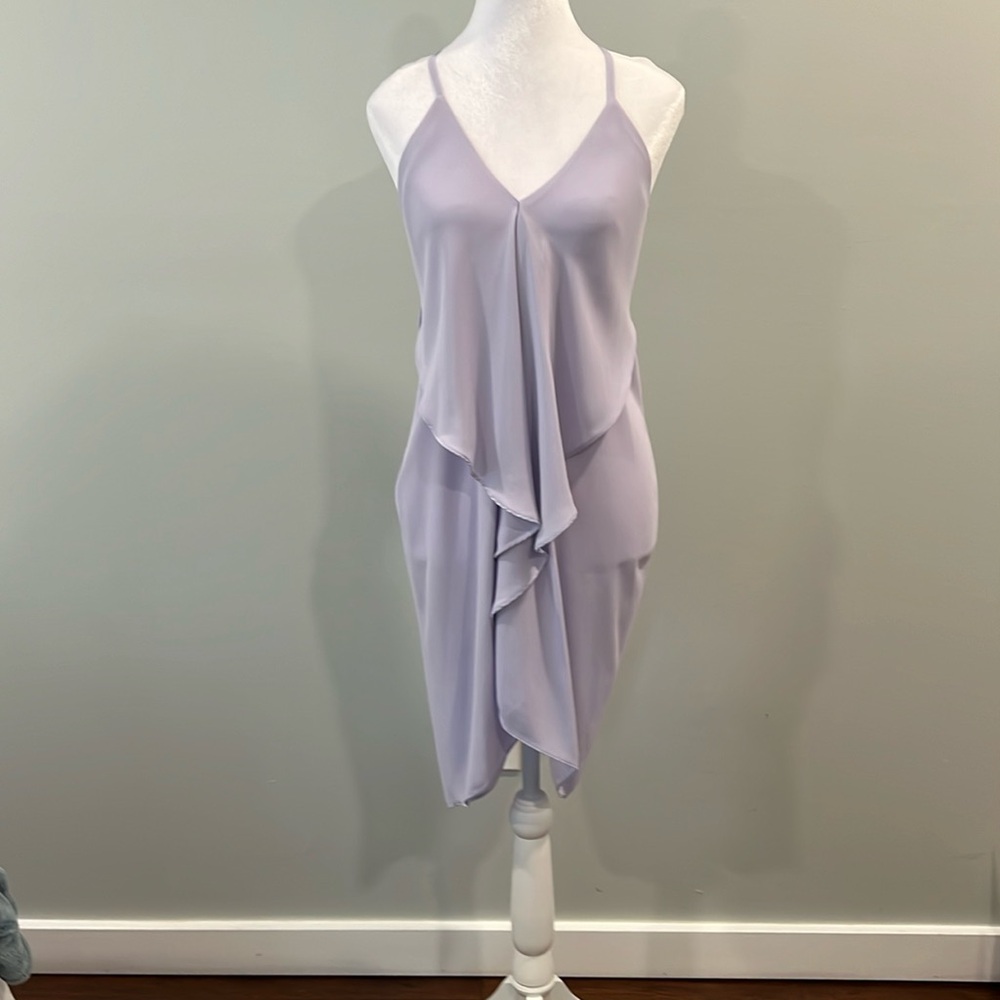 Lilac Size S woman’s summer cocktail dress